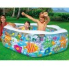 Надувной бассейн для детей "Океанский риф" с надувным дном 191х178х61см