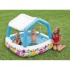 Надувной бассейн для детей с навесом 157х157х122