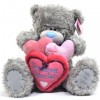 Мягкая игрушка Медведь "Me to You" держит 3 сердечка Someone Special