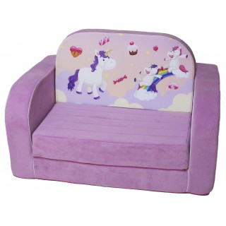 Детский диван кровать "Единороги"