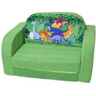 Детский диван кровать "Динозаврики"
