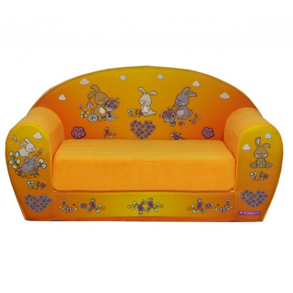 Детский раскладной диван "Зайчики"