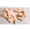 Набор детской деревянной игрушечной посуды 
