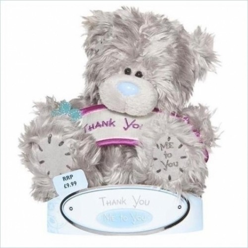Мягкая игрушка Медведь "Me to You" с плакатом "Thank you"