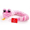 Мягкая игрушка "Змея розовая полосатая"