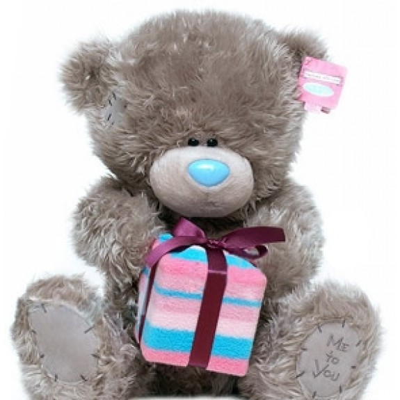 Мягкая игрушка Медведь "Me to You" держит подарок